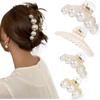 Ladies Girl Pearl Hairpin Job Shopping Travel Firm Non-Slip Hair Accessories Birthday Wedding Gift Thick Curly Hair