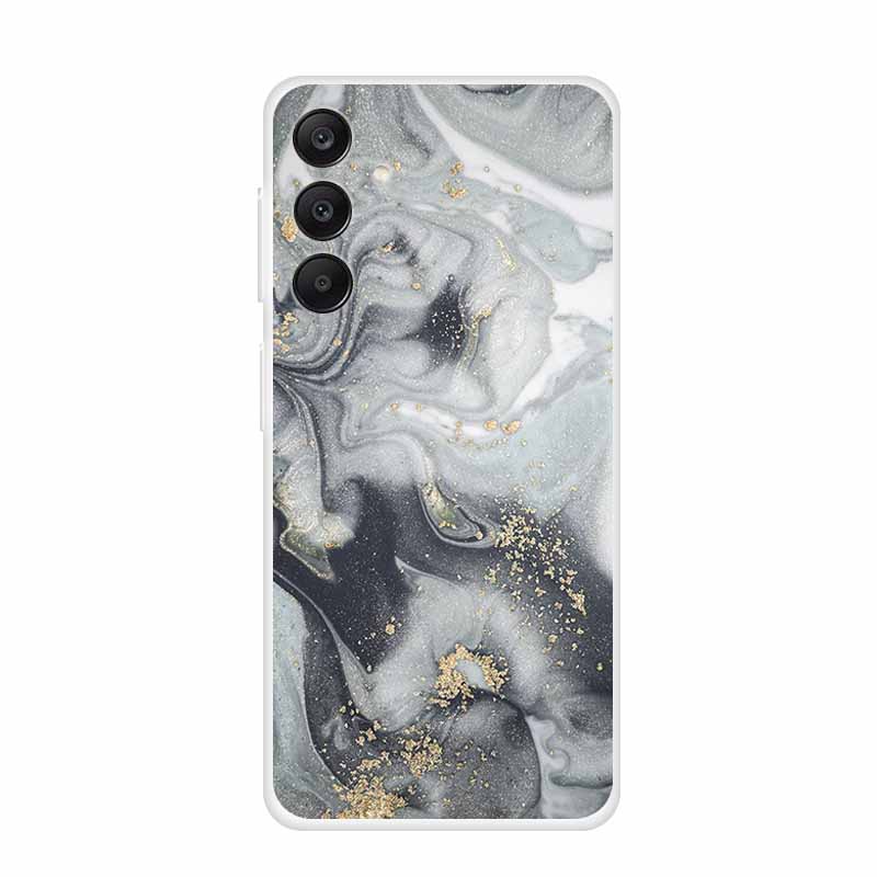Marble Patterns Phone Case for Samsung A25 Soft Transparent TPU Clear Cover for Samsung Galaxy A 25 Protective Silicone Shell