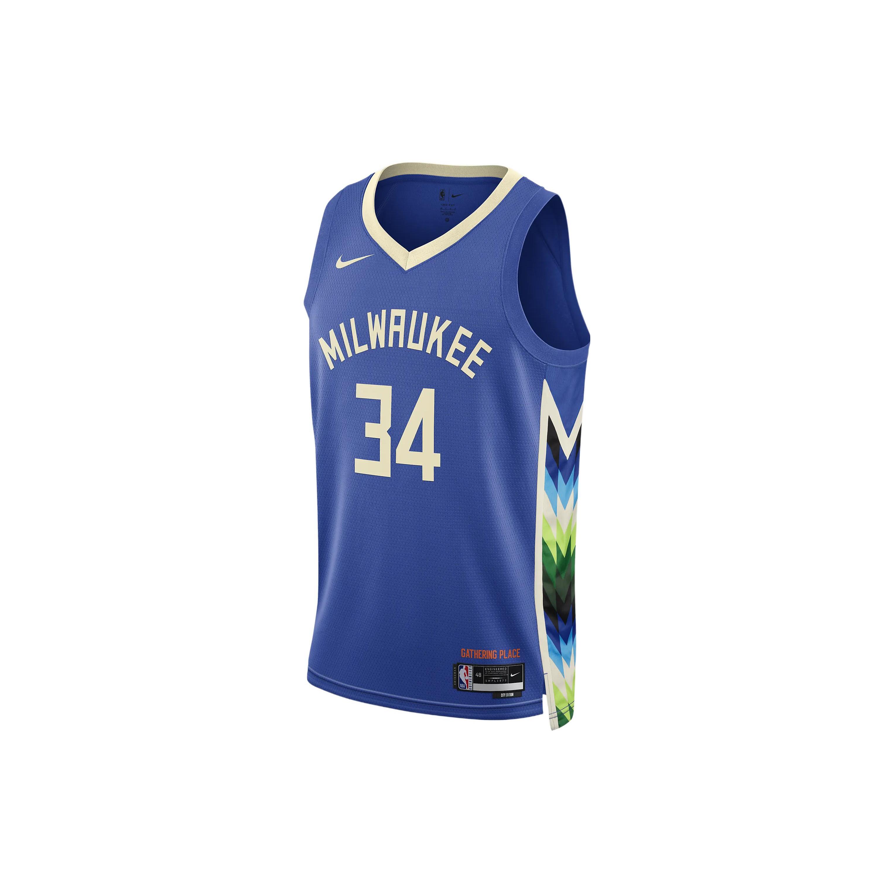 Nike Nba Antetokounmpo Milwaukee Bucks 2022 Jersey DO9600-480 M