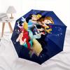 Princesses, Castle Automatic Opening and Closing Umbrella, Compact Travel Umbrella, Lightweight and Portable, Suitable for Beach Commuting B