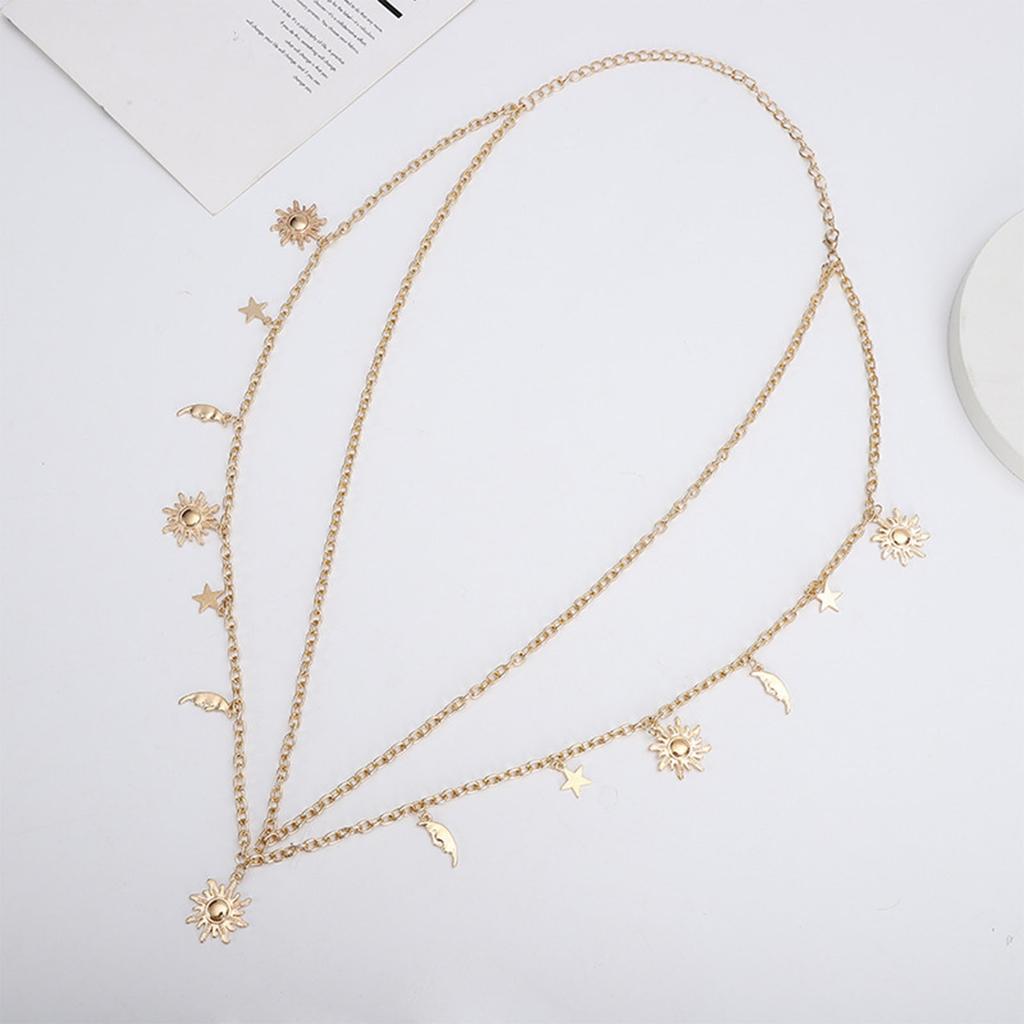 Waist Chain Hot Pants Multilayered Chain Sexy Metallic Star for Party/Club for Banquet Costume Jewelry Waist Belt