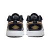 Air Jordan 1 Low ALT SE BP Gold Toe Kids Sneakers Black Metallic-Gold White DZ6318-071