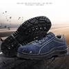 Oulylan Wear-resistant Antislip Work Shoes Steel Toe Anti Puncture Labor Footwear Low Top Welding Safety Boots For Men