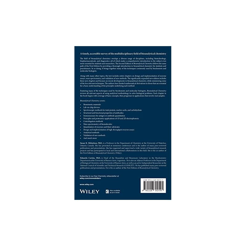 Bioanalytical Chemistry, 2nd Edition A Timely, Accessible Survey of the Multidisciplinary Field