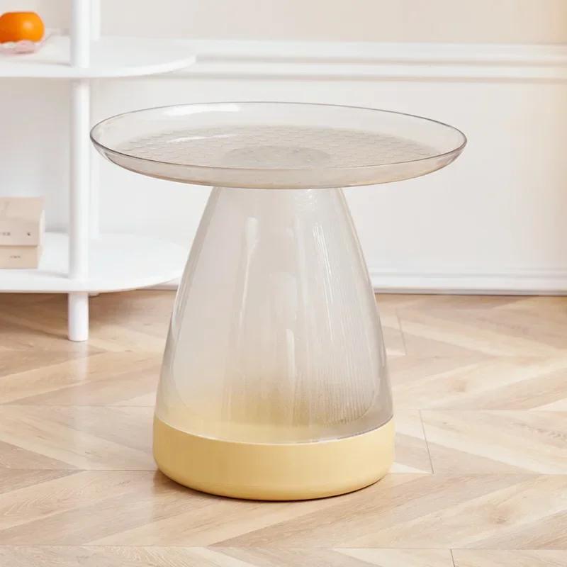 Minimalist Nordic Coffee Tables Round Plastic White Unique Side Table Living Room Luxury Simple  Home Furniture