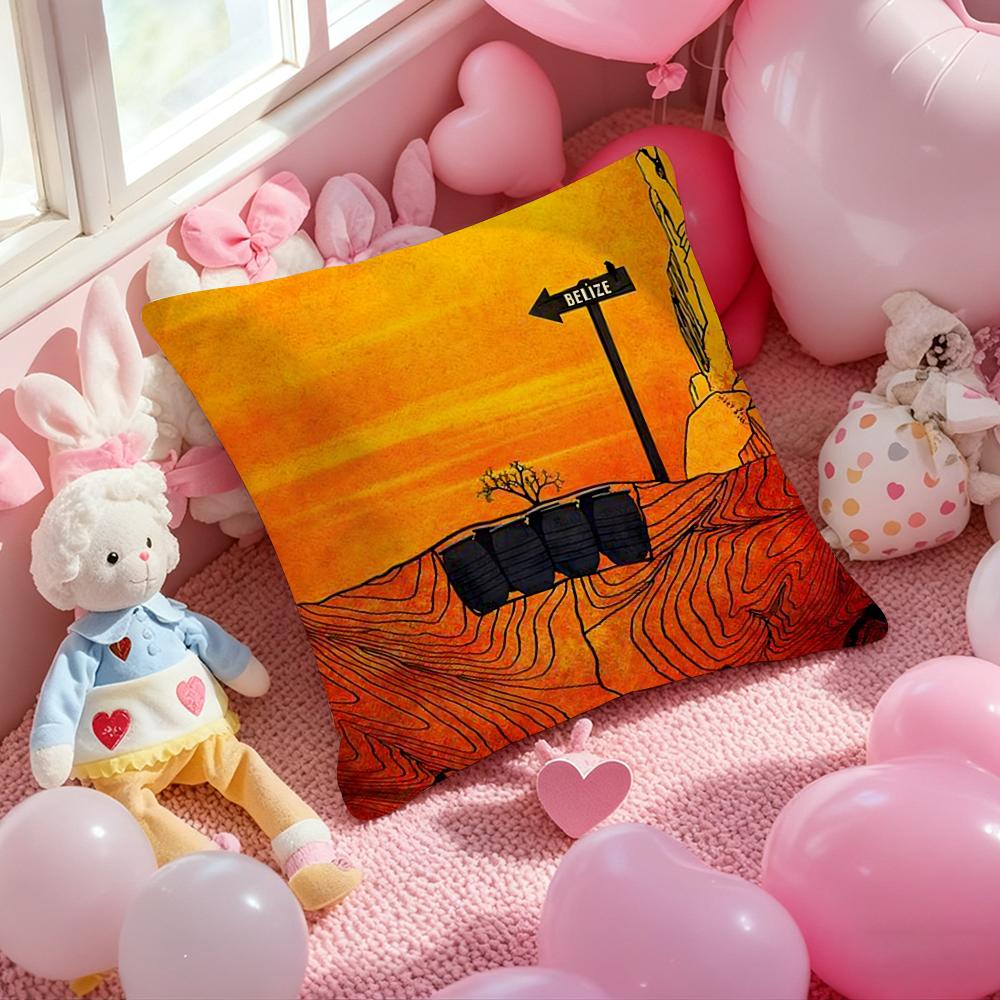 L-Los Pollos H-Hermanos Kissenbezug Musterbedruckte Kissenhülle für Wohnzimmer-Sofakissenbezug & Schlafzimmerdekoration