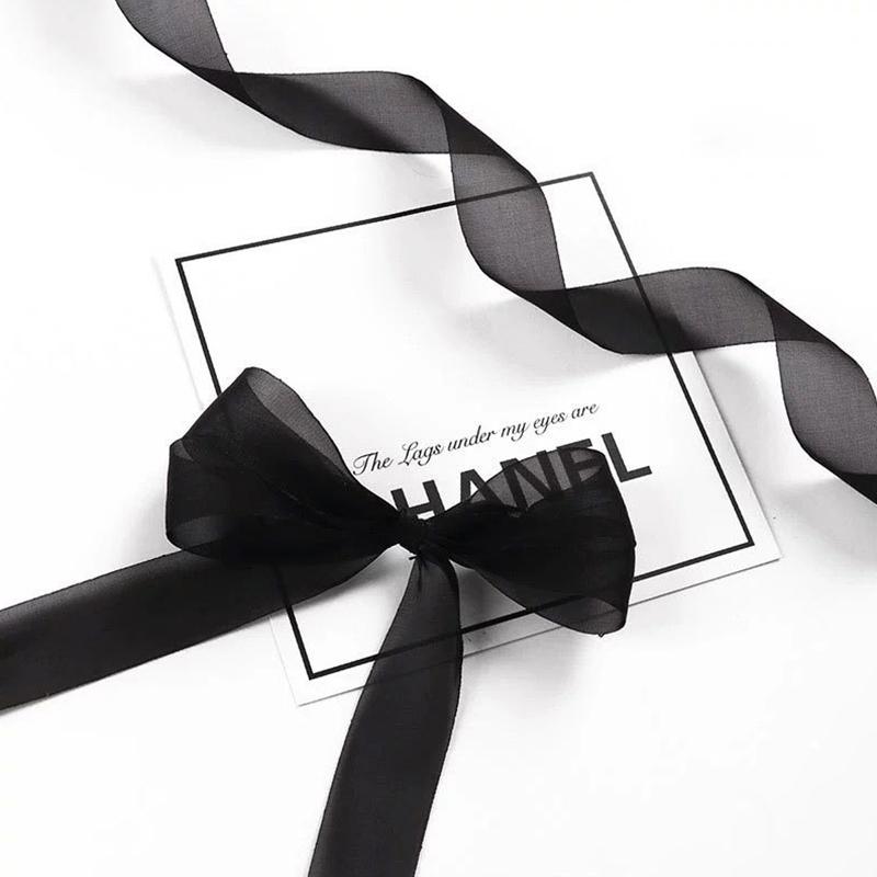 

20Yard/Roll Handicraft Bowknot Translucent Chiffon Ribbons Beautiful Packing Ribbons DIY 2.5CM Width Festival Gift Box 20Yard 2.5cm