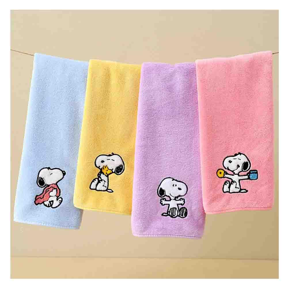 Snoopy Towel Set Snoopy Bath Soft To the and Snoopy Face Popular and Large and Small Combination (2-Piece Set) - Towel, Antibacterial, Instant-Drying,
