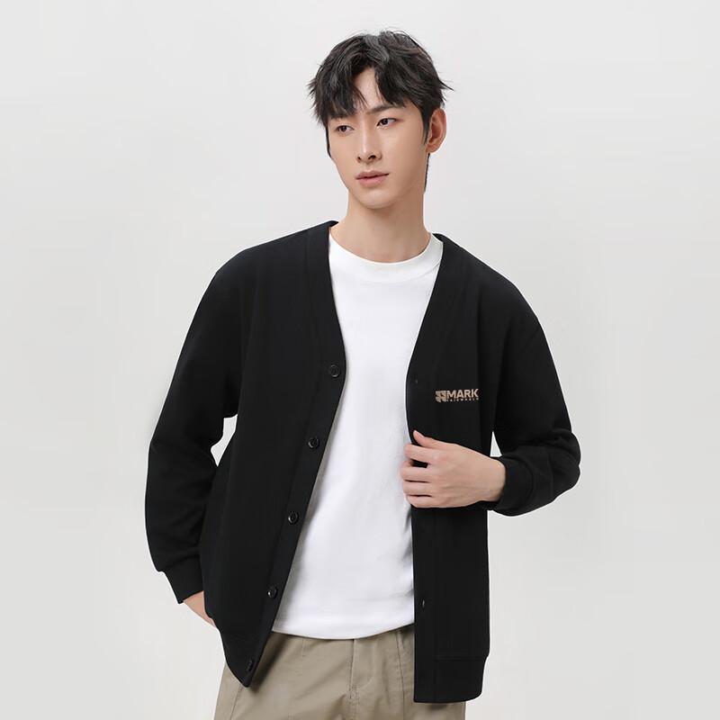 Mark Fairwhale Men's Heavyweight V-Neck Cardigan Sweatshirt