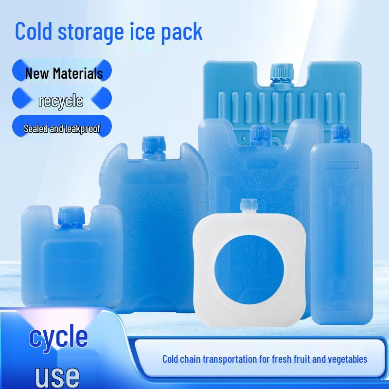 Reusable Ice Pack: Blue Ice Crystal Box for Cooling and Preservation