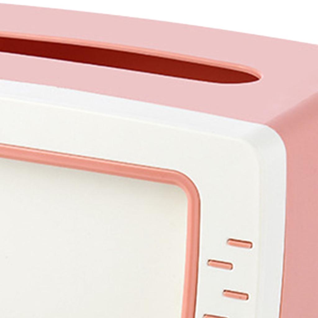 TV-Taschentuchbox, Mehrzweck-Taschentuchbox mit niedlichem, innovativem Retro-Design und Telefonhalterung für das Badezimmer