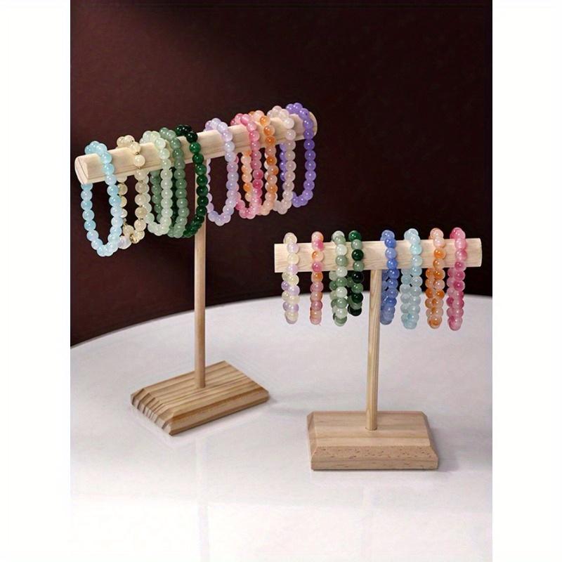 1pc Jewelry Holder, Jewelry Organizer Stand, Wooden Jewelry Bracelet Watch Display Tower, Bangle Scrunchie Necklace Holder Storage Stand Valentine Day