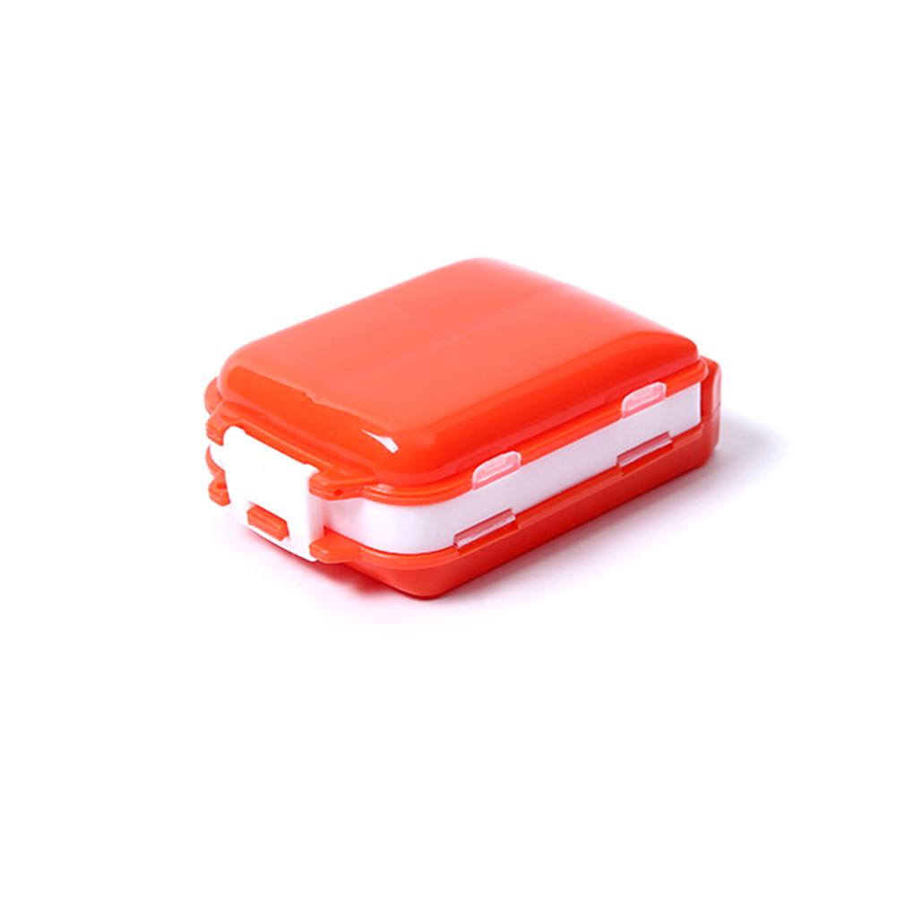 Pill Box Sealed Portable Container Collapsible Tablet Organizer Storage Divider Hiking Indoor Outdoor Dispenser