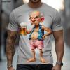 Men's Old Man T Shirt Short Sleeve T shirt 3D Print Crew Neck Shirt Exaggerated Designer Club Party t shirt