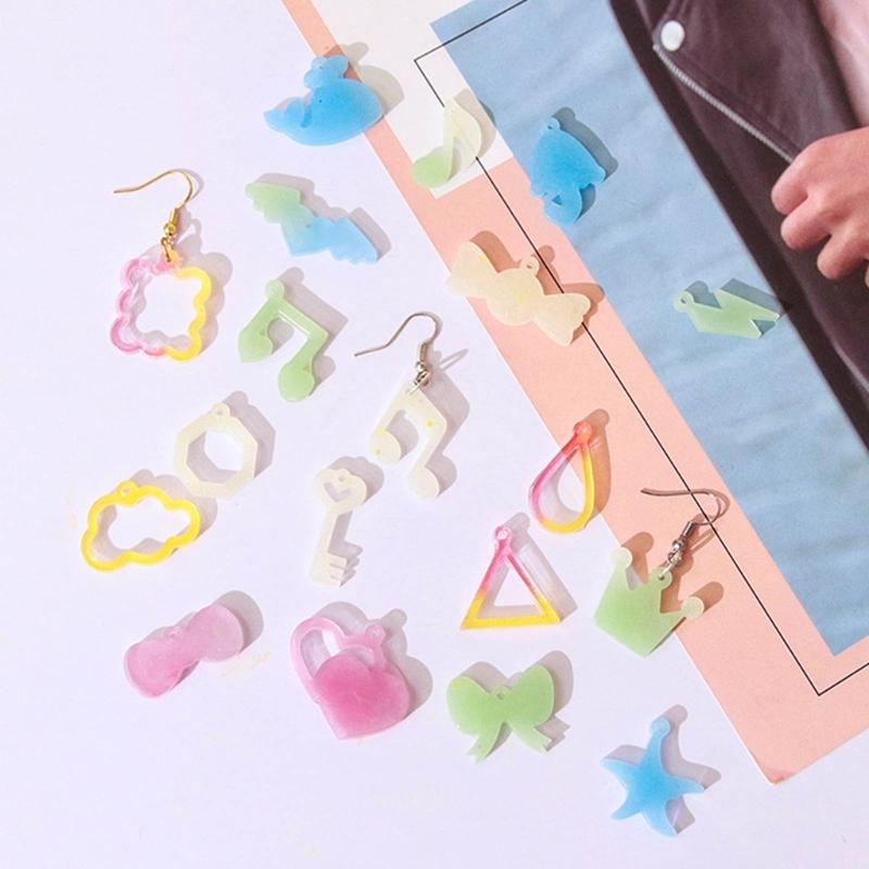 Silicone Earring Mold Kit for DIY Jewelry Crafting Unique Epoxy Dripping Glue Earring Mold Jewelry Mould for DIY Lovers