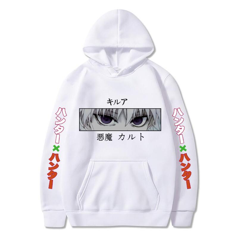 Autumn Winter Hunter Hisoka Kurapika Hoodies Women Killua Zoldyck Devil Eye Sweatshirts Unisex Anime Hxh Hoody Tops