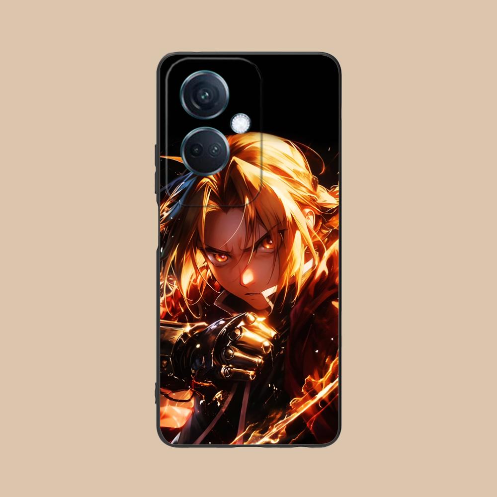 

Fullmetal Edward Elric Phone Case for OPPO Find X9 X8 X7 X6 X5 X3 X2 Plus s Pro Ultra Lite Soft TPU Shockproof Cover OPPO Find X2 Pro