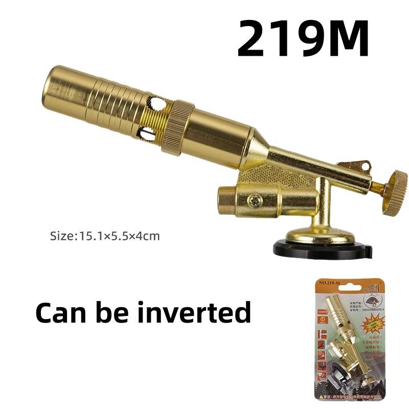 

1Pcs Adjustable Flame Ergonomic Lighter Handheld Copper Alloy Butane Torch Head For Kitchen Bbq Baking Cooking Creme 219M