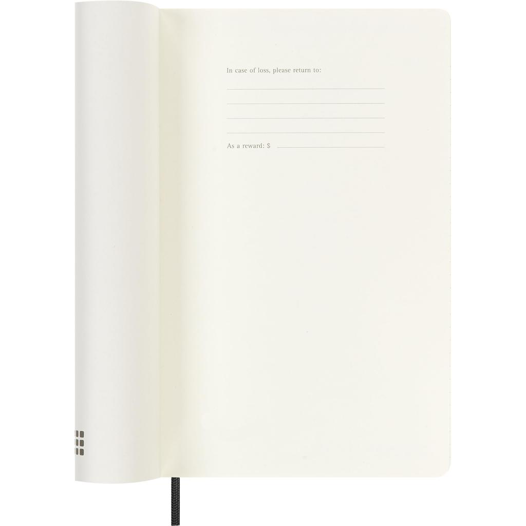 Moleskine Notebook 2025 Starting July 18 Months Daily Diary Large Size (Width 13cm x Height 21cm) Soft Cover Black DSB18DC3Y26