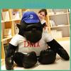 Schwarzes Gorilla-Stofftier Kuscheltier mit kuscheliger PP-Baumwolle für Kinder Geburtstagsgeschenk