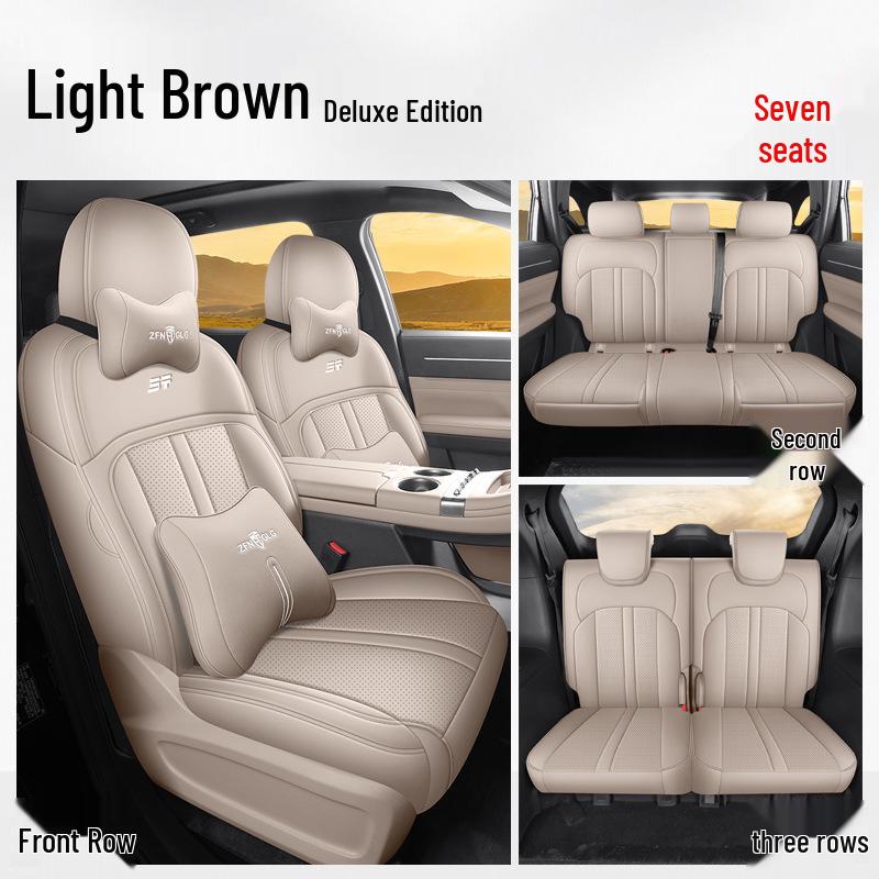 Leather Car Seat Cushion for 2026 Jietu Shanhai L7 PLUS Seven-Seater