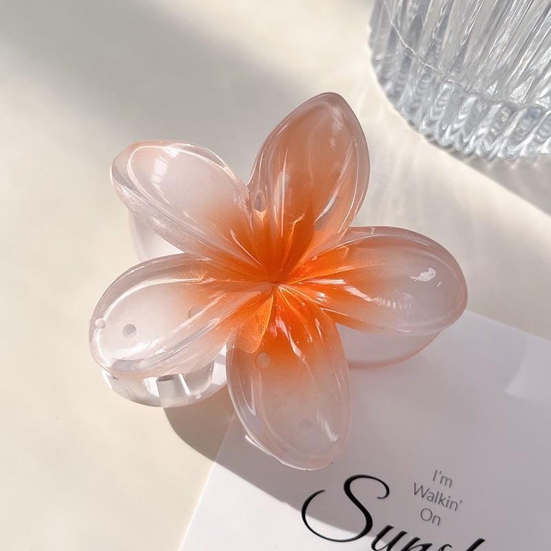 17KM Hawaiian Flower Hair Clip for Women Korean Candy Color Big Hairpin Hair Accessories