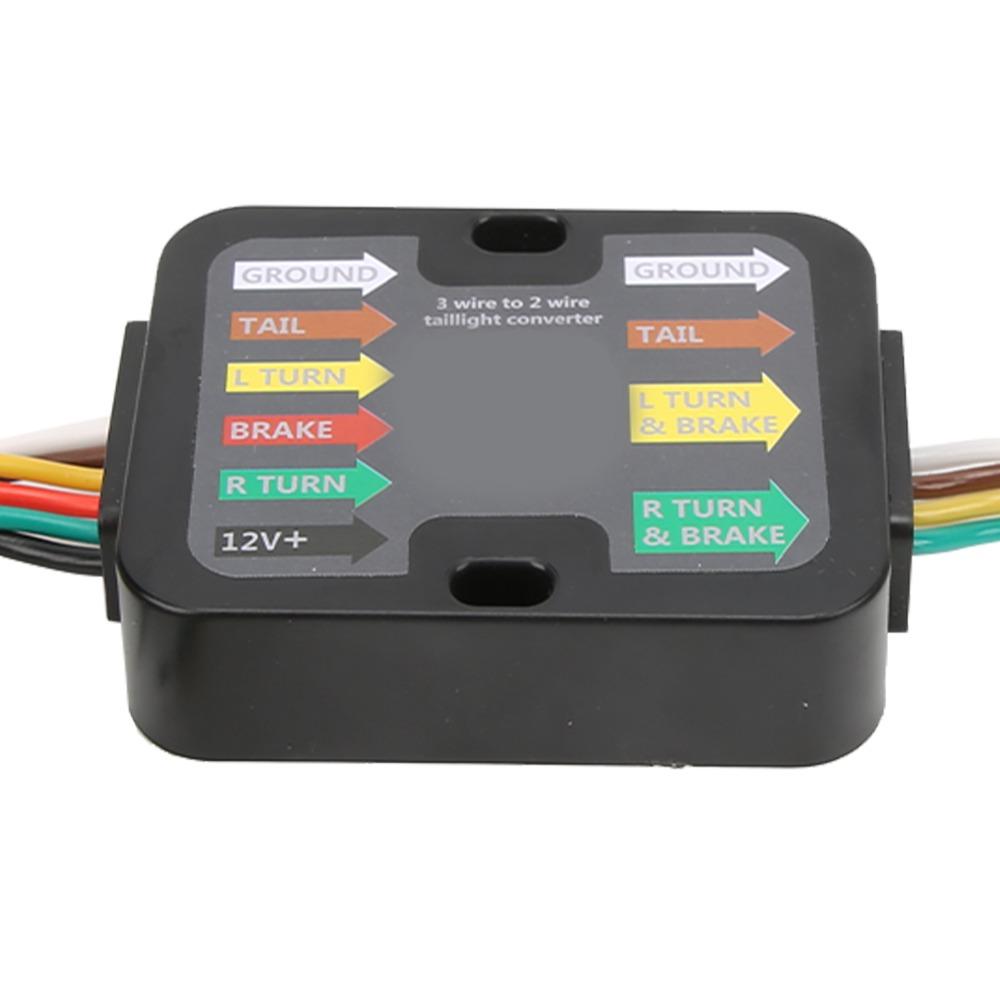 9PCS Plastic Trailer Connector 3 to 2 Wire Towing Harness for Truck, Car Towing Circuit Repair