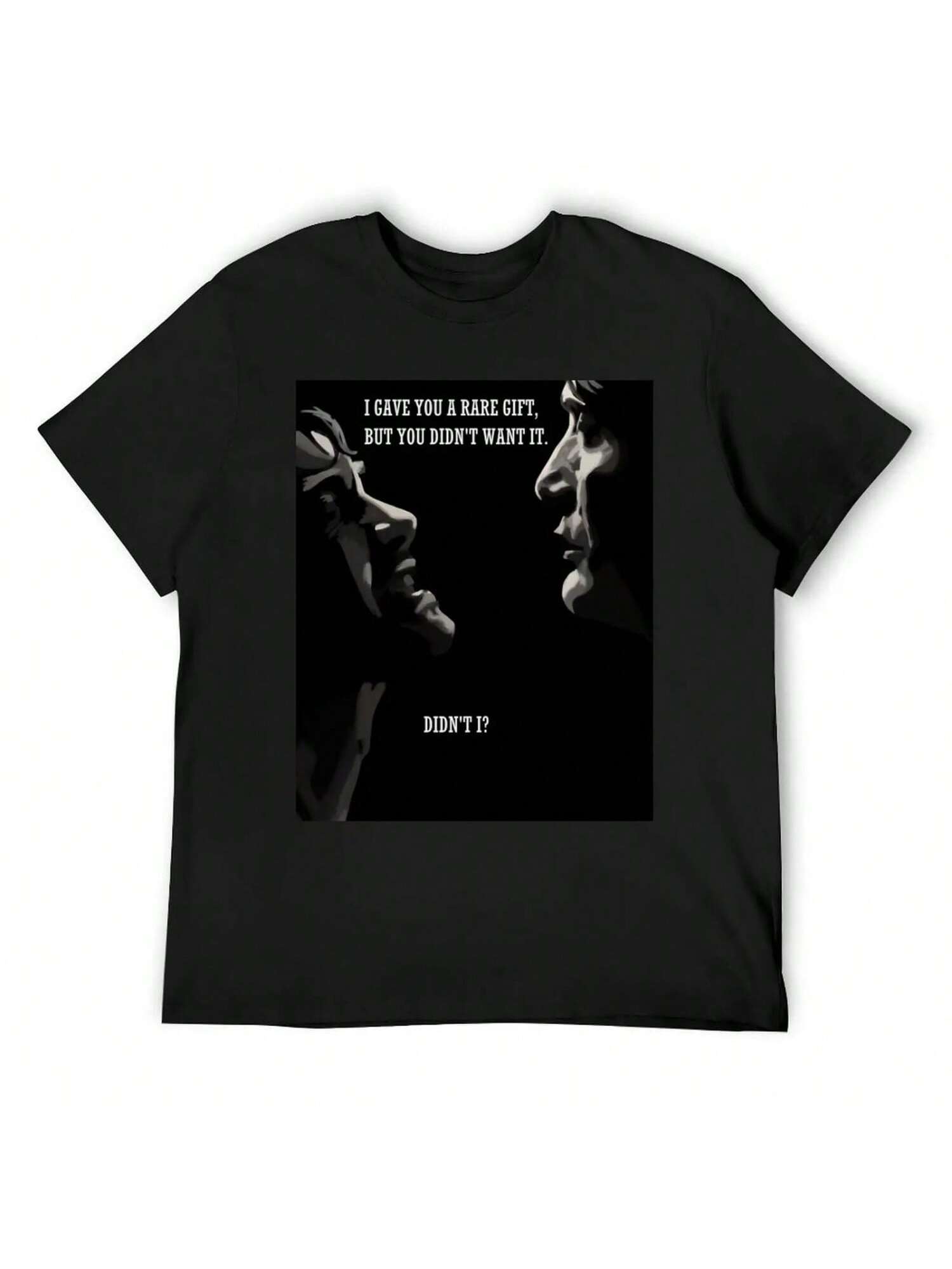 

Футболка Ганнибал Футболка Смешные Костюмы Модные Футболки Мужские Футболки с Графикой XXXXXL чёрный