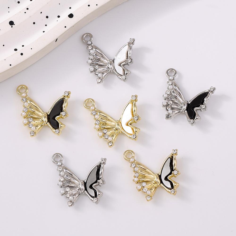 5pcs Cute Rhinestone Charms Pendants for Jewelry Making Earrings Bracelet DIY Handmade Necklace Accessories