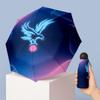 Crystal Palace Football Pattern Printed Mini 5 Folds 8 Ribs Compact Umbrella Windproof Waterproof Lightweight Portable Folding