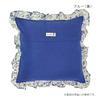 Frill Cushion Karino Block Saffron 5cm [Tomo Corporation] Cover, Print, Yellow, Size 45x45cm, Frill