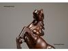 Ebony Wood Horse Carving: Solid Wood Ornament for Success - Handcrafted Home & TV Cabinet Decoration, Opening Gift