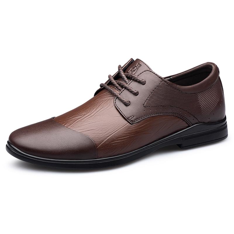 

Модные мужские туфли из натуральной кожи на шнуровке, повседневная деловая обувь с острым носком, офисная официальная обувь, роскошные брендовые мужские туфли-оксфорды 47 коричневый