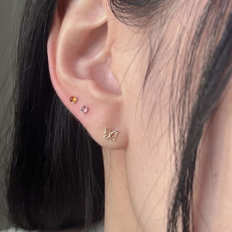 youngglow 14k butterfly piercing (2type)