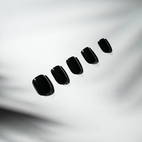 

Solid Nail Tips 16 Pieces Deep Black