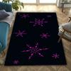 3D HD Druck Schneeflockenmuster Teppich, Läufer für Wohnzimmer Schlafzimmer, Büro Große Bereiche, Strapazierfähige Maschinenwaschbare Matte Schöne Geschenke