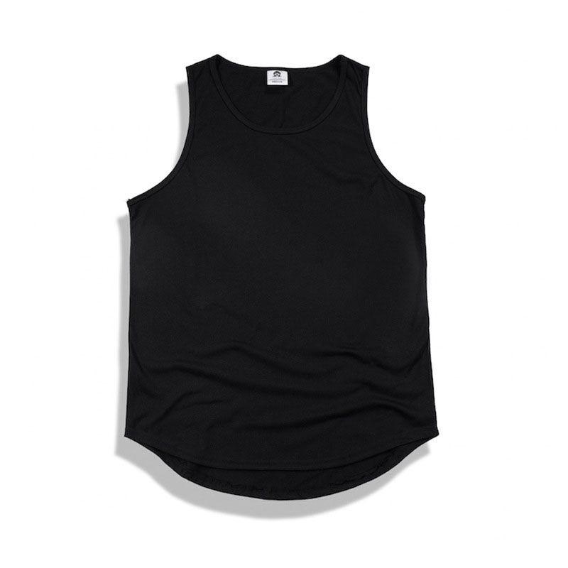 Canotta Basic Uomo Victorious di Qualità Premium, Lunghezza Lunga, Orlo Curvo, Senza Maniche, Per il Massimo Comfort