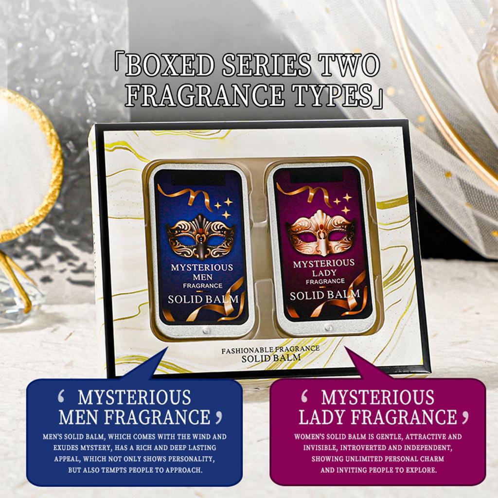 Solid Perfume Balm ,solid Balm Attractant Attraction Balm Portable Compact To Refill Anytime Perfect Gift For Women And Men,2pc