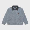 Lawfoo American Vintage J97 Unisex Retro Color-Block Lapel Casual Jacket