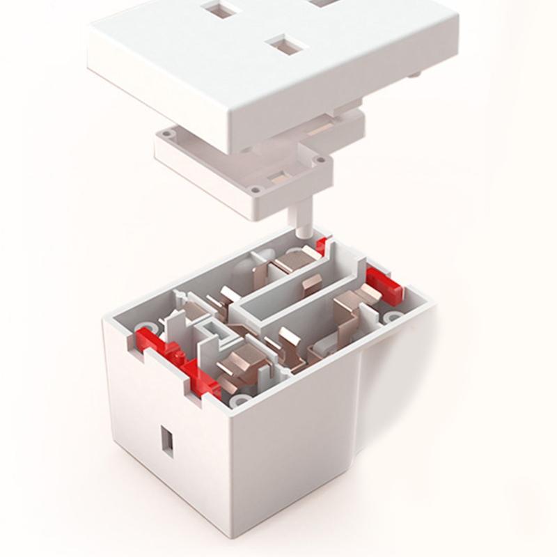 Power Extender Multiplug Block for Kitchen Office PC TV ndoor Lighting 250V 13 Amp 3 Way Triple Plug Adaptor Multi Plugs