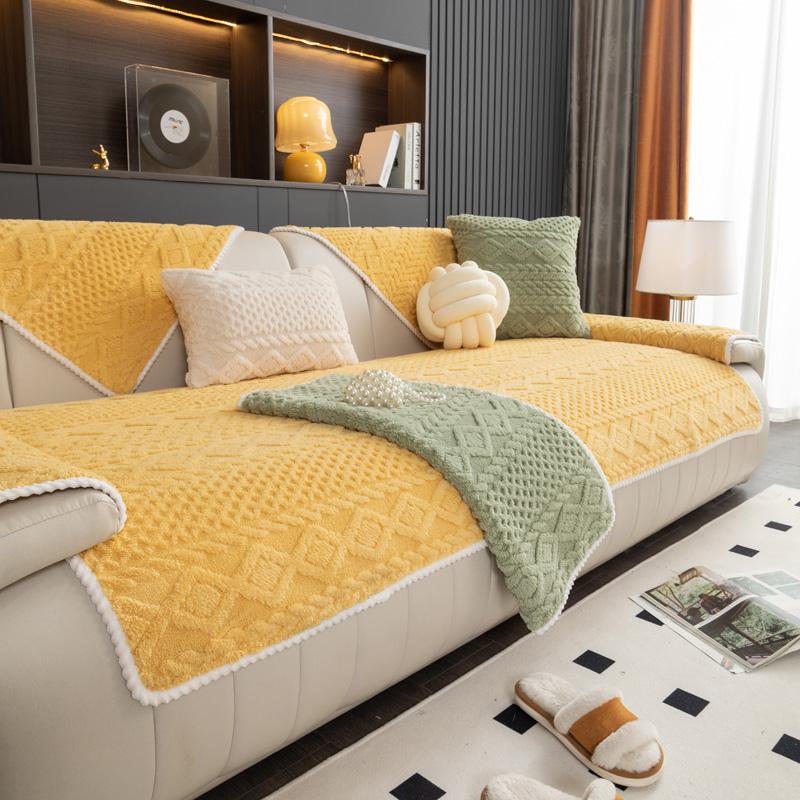 Huse de canapea pentru sufragerie Huse de canapea antiderapante pentru șezlong covoraș pentru canapea nordic universal prosop de colț