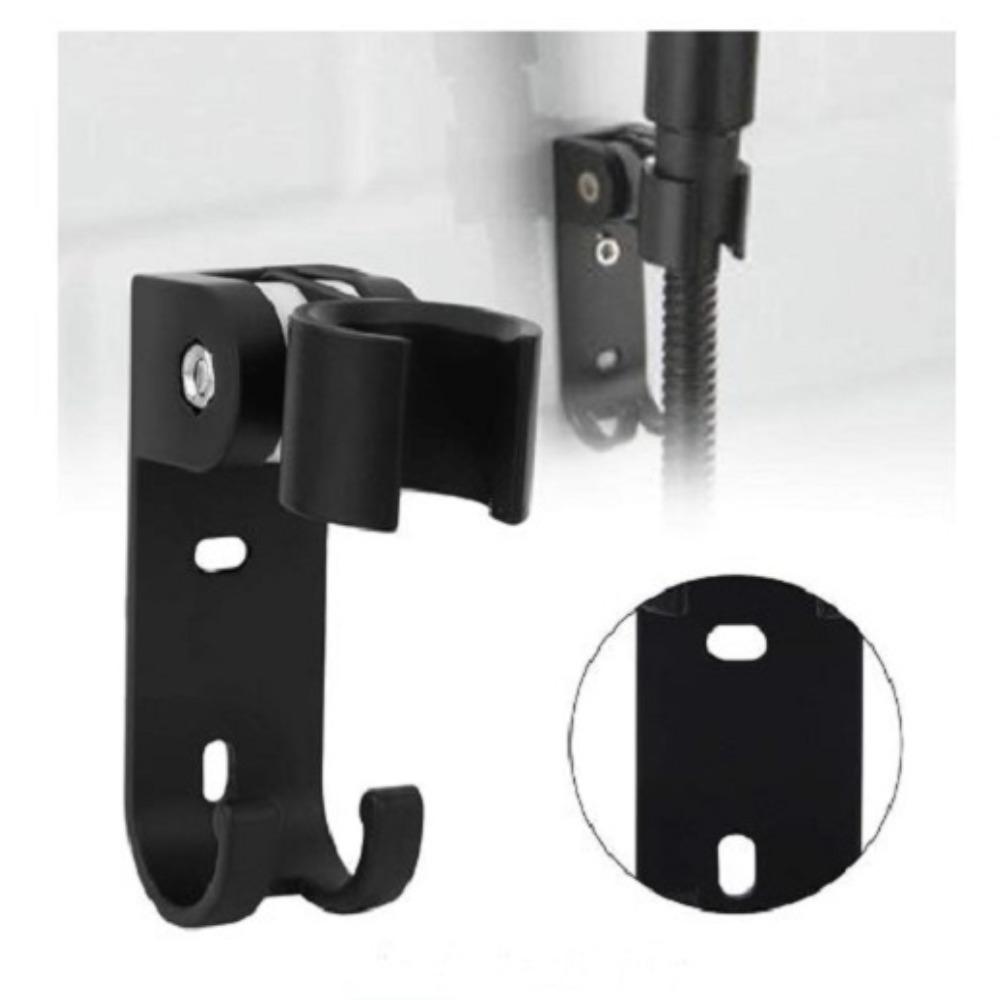 Adjustable Shower Arm Black Cradle Wall Mounted Durable Shower Holder Bracket Shower