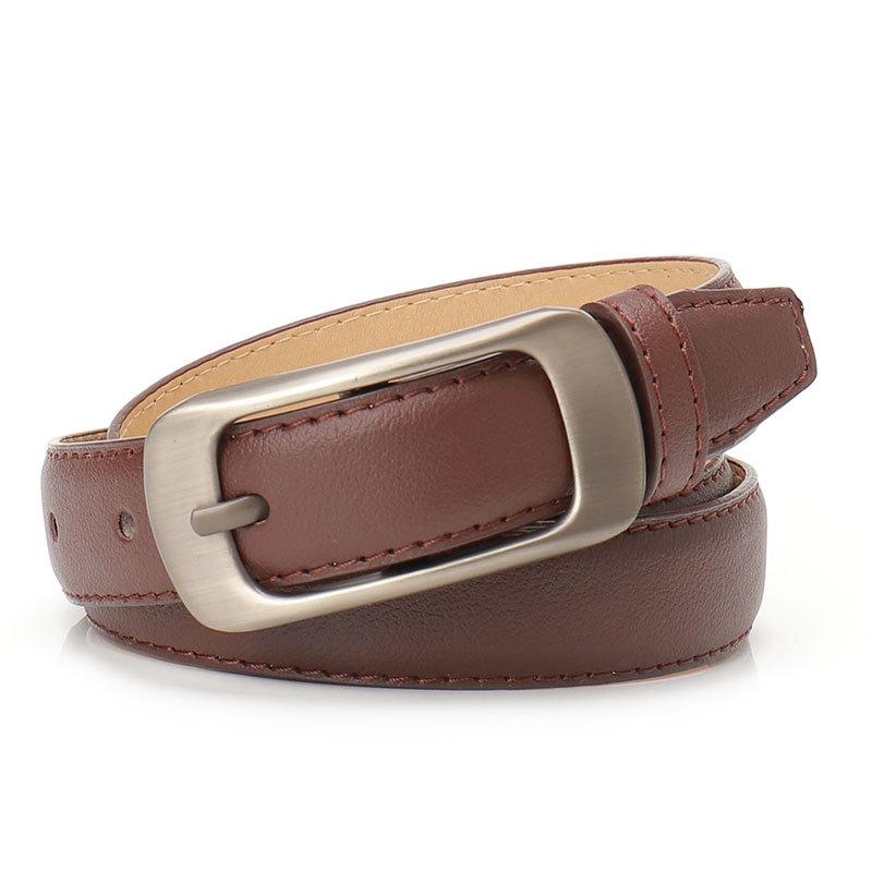 New Simple Casual Pin Buckle Women's Belt Versatile Suit Jeans Belt High-end Sense Men's and Lesbian Belt Women