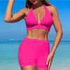 Women's Sexy Two-piece Swimsuit Bikini Strap Back Swimsuit With Steel Bracket Breast Pad