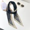 Korean Design Letter Lace Chiffon Streamer Silk Scarf Summer Thin Yarn Atmosphere Versatile Neck Small Scarf