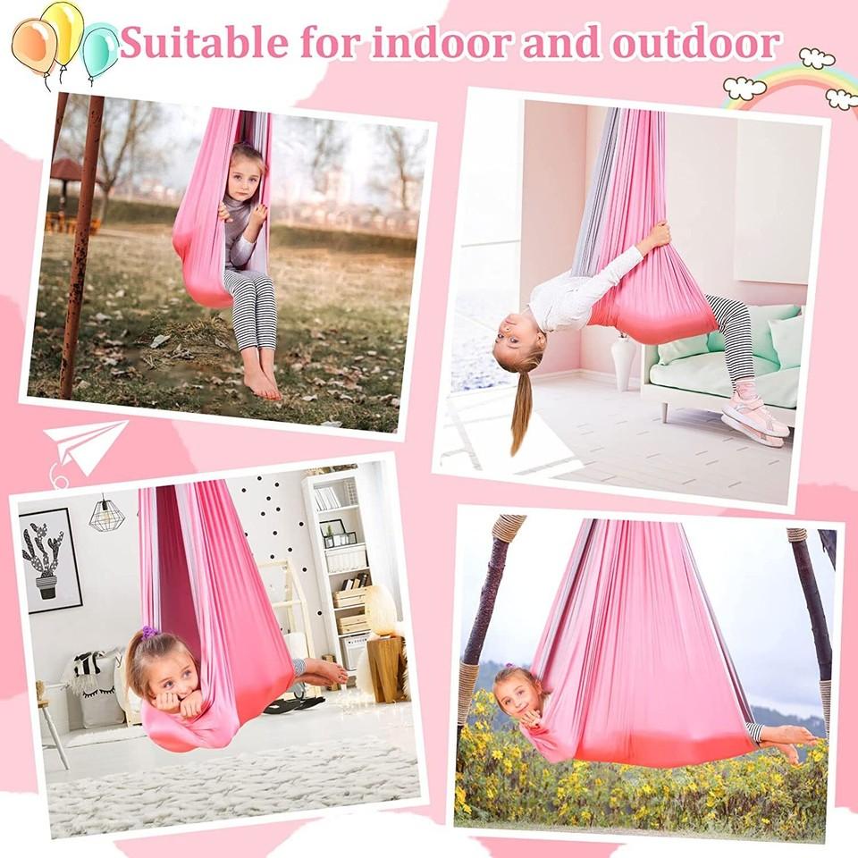 Therapy Swing Hammock Double Swing Cloth Kids Gifts for Autism
