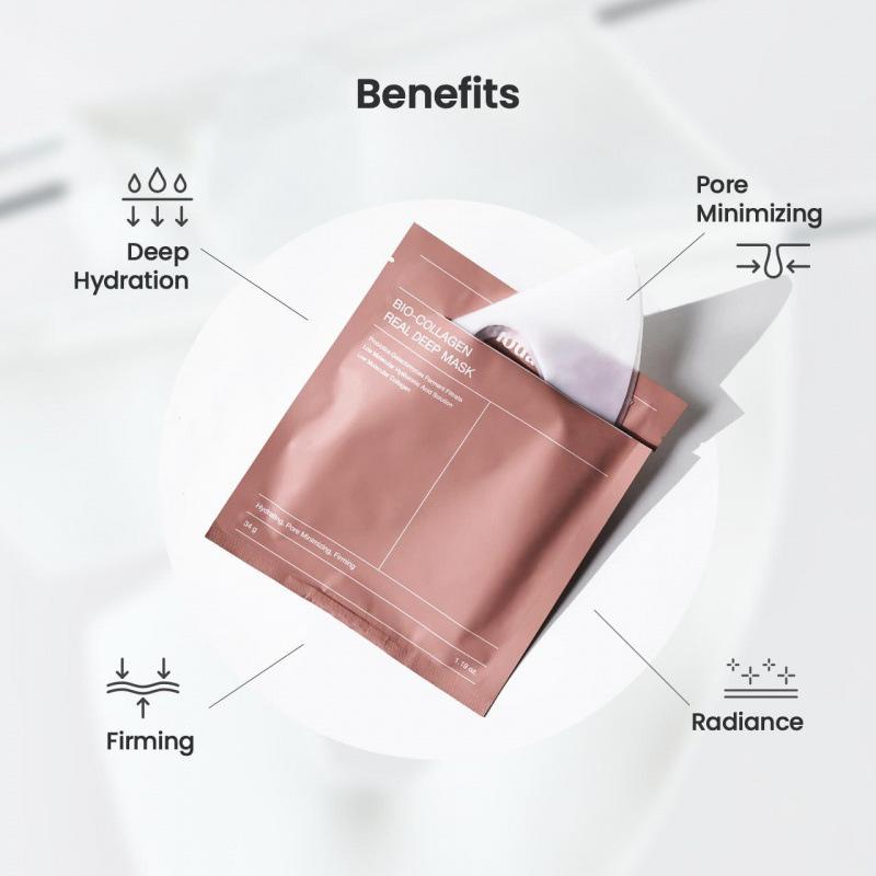 Bio-Collagen Hydrogel Face Mask: Moisturising and Repairing Sheet Mask, Pack of 4