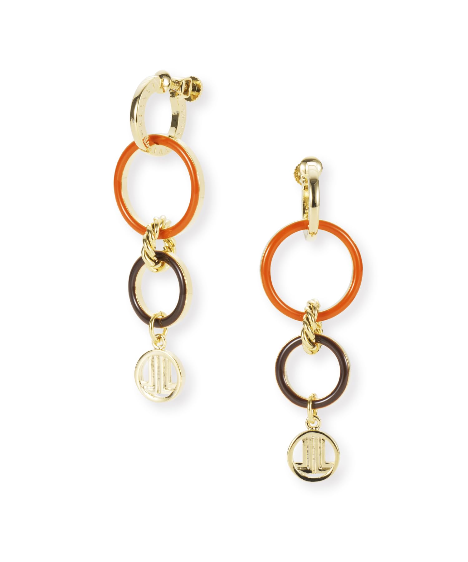 

en Marine Earrings LATE0773 XO [Lanvin Bleu] 2-Way оранжевый
