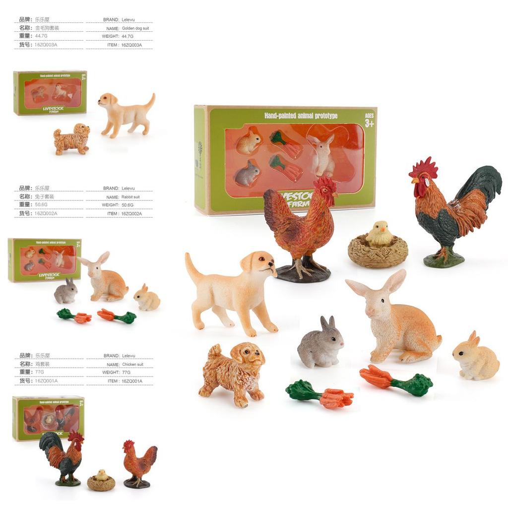 Scenki ze zwierzętami gospodarskimi z PVC z autentycznym designem do ekspozycji edukacyjnych i wystroju domu