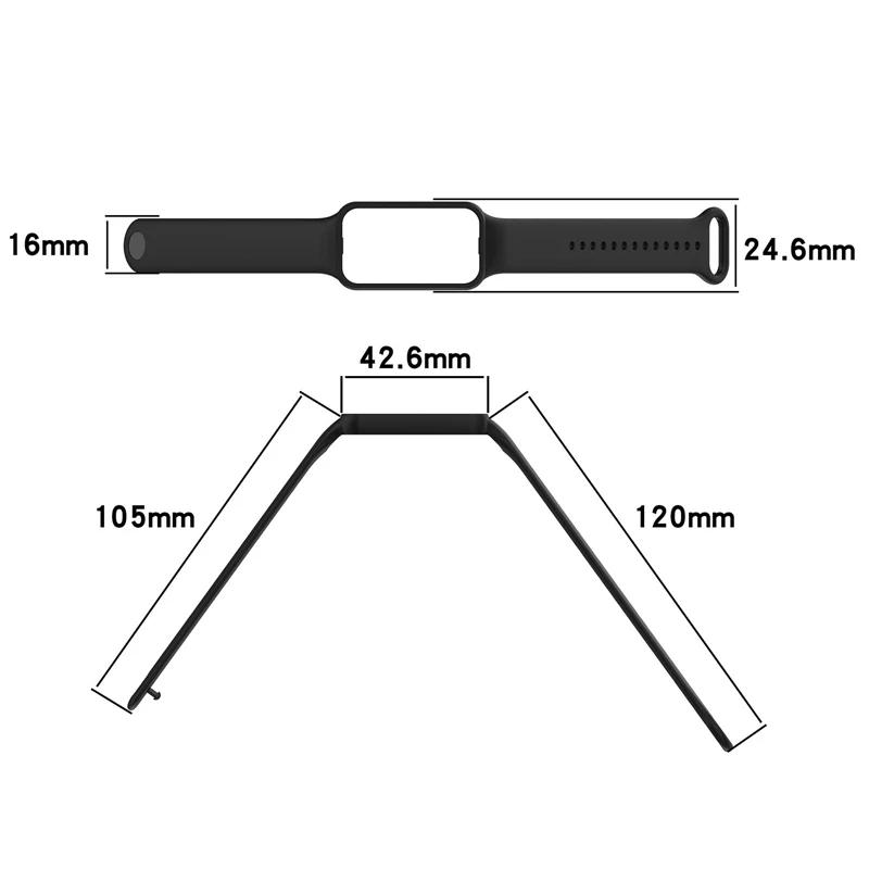 Strap For Huami Amazfit Band 7 Silicone Watchband Adjustable Bracelet Wristband for Redmi Smart Band 2 Replacement Accessories